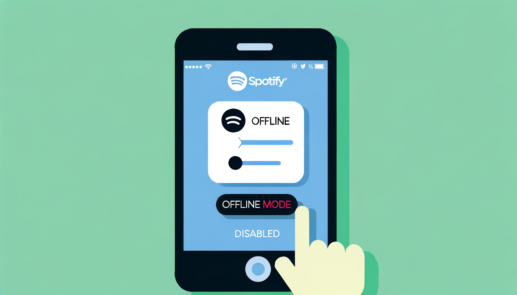 How do I disable offline mode on Spotify? Sharesub